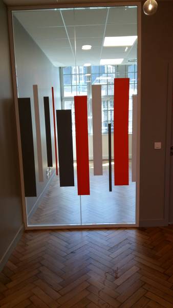 Vitrophanie pour des bureaux proche de Strasbourg
