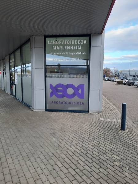 Vitrophanie pour un laboratoire à Marlenheim proche de Strasbourg