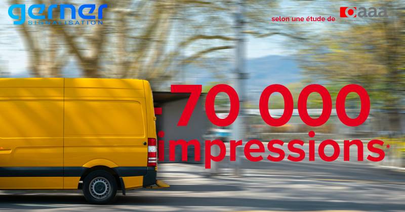 70 000 impressions par jours grâce au covering