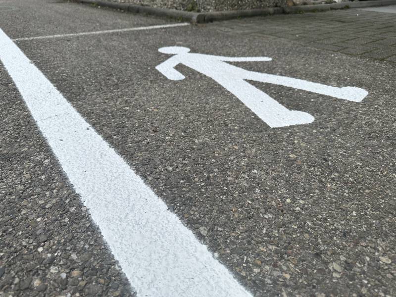 Réalisation de marquage au sol pour une entreprise à Hoerdt proche de Haguenau