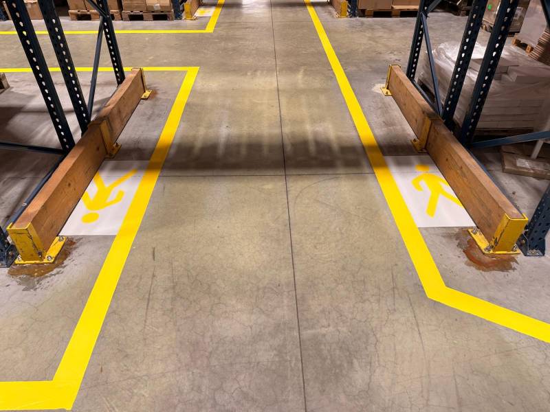 marquage au sol site industriel alsace bas-rhin effacement logo peinture